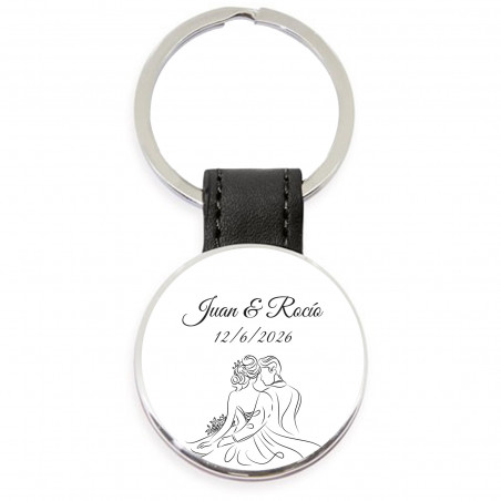 Portachiavi personalizzato per matrimoni con scatola: eleganza e ricordo