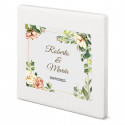 Magnete in ceramica personalizzato con design floreale dettaglio elegante per ospiti