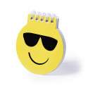 Libretto emoji con penna e busta kraft personalizzata dettaglio divertente per ospiti