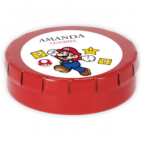 Distributore di caramelle personalizzato mario bros dettaglio originale per eventi infantili