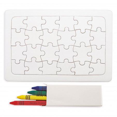 Puzzle da colorare personalizzato con design magico per eventi infantili