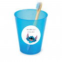 Spazzolino da denti in bambù e bicchiere personalizzato collezione stitch