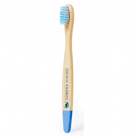 Spazzolino da denti in bambù e bicchiere personalizzato collezione stitch
