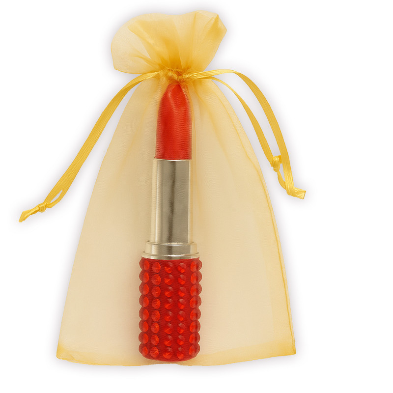 Penna in sacchetto di organza da regalare agli invitati