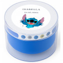 Altoparlante bluetooth blu personalizzato con design di stitch: dettaglio originale per comunioni e eventi infantili