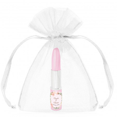 Penna rossetto con sacchetto matrimonio personalizzato