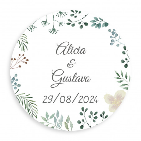 Clip di cuore con adesivo personalizzato in scatola di acetato