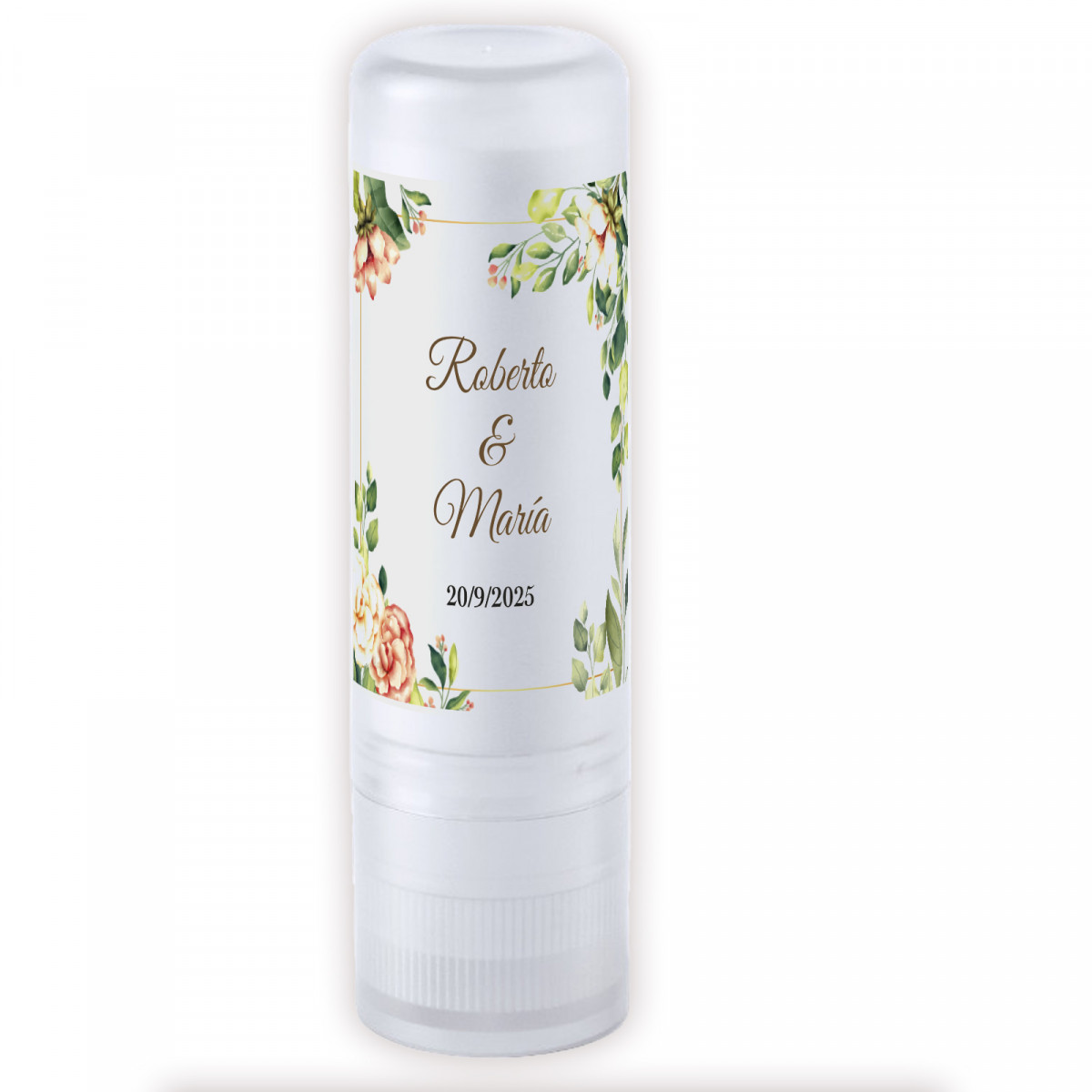 Balsamo labiale personalizzato con protezione solare spf15: dettaglio utile ed elegante per celebrazioni
