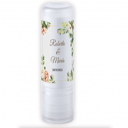 Balsamo labiale personalizzato con protezione solare spf15: dettaglio utile ed elegante per celebrazioni