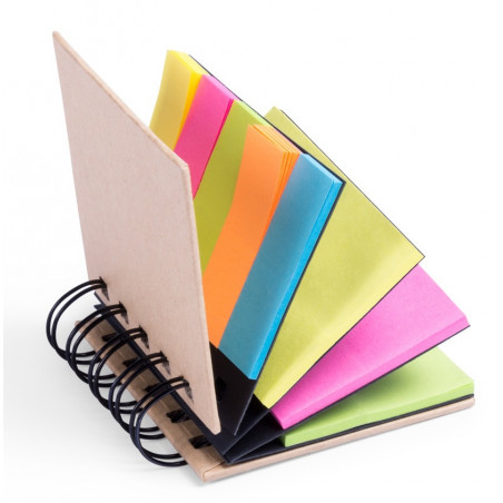 Libretto con post-it adesivi colorati