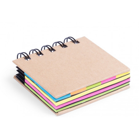 Libretto con post-it adesivi colorati