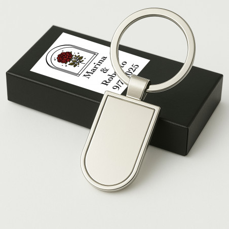 Souvenir portachiavi per uomini matrimonio personalizzato