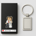 Portachiavi per matrimoni economici personalizzati