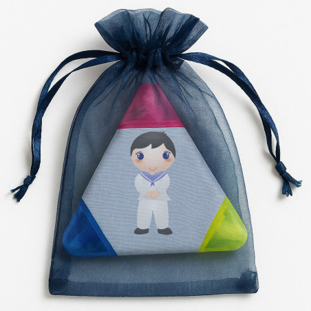 Marcatori tricolore personalizzati per dettagli di comunione per bambini