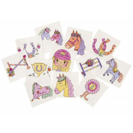 Pacchetto tatuaggi cavallo e amazzone