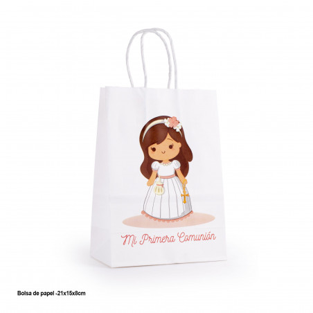 Borsa comunione bambina personalizzata con nome e data