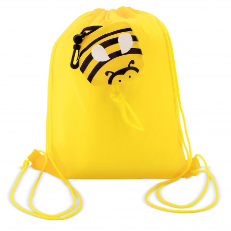 Zaino per bambini a forma di ape con annaffiatoio e accessori per la sabbia