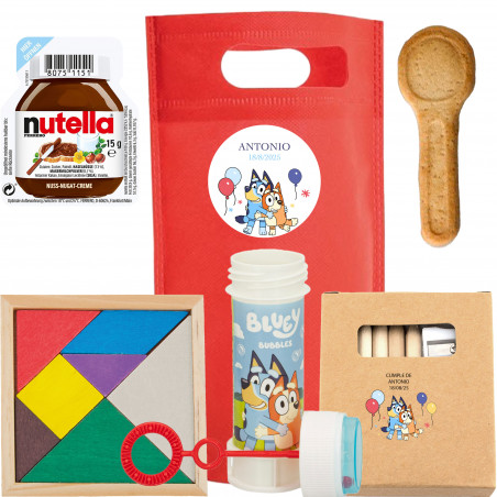 Dettagli per una festa di compleanno per bambini Bluey