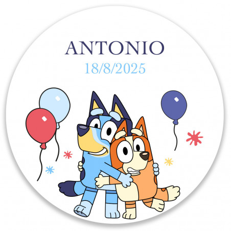 Dettagli per una festa di compleanno per bambini Bluey