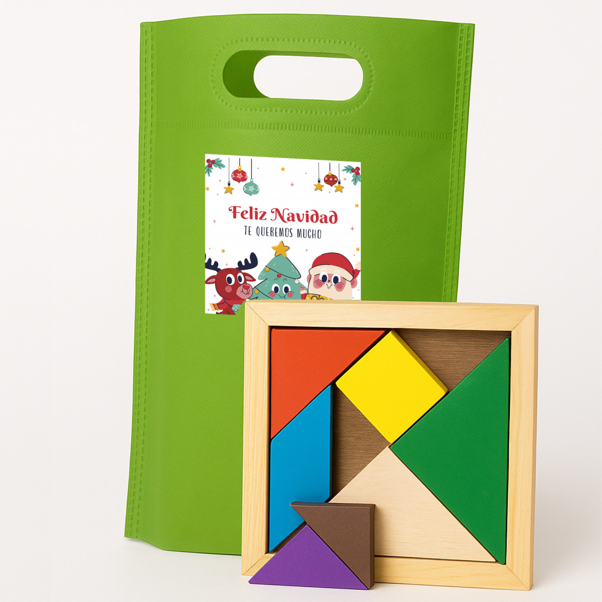Tangram rompicapo geometrico in legno gioco educativo - Puzzle 3d