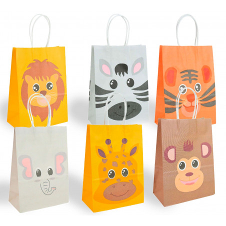 Sacchetto regalo animali 6 modelli grande