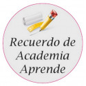 Adesivo personalizzato 3 cm con motivo scolastico