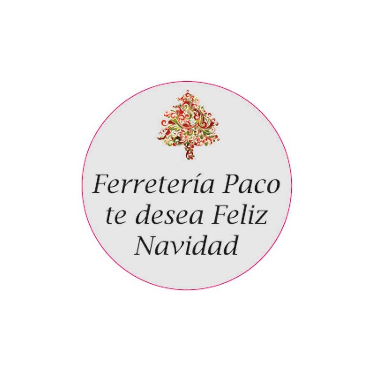 Adesivo personalizzato di 3cm per Natale per le aziende