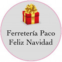 Adesivo personalizzato da 3cm con design di scatola regalo per Natale
