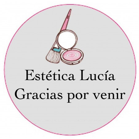 Adesivo Personalizzato 3cm con Motivo di Bellezza