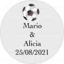 Adesivo personalizzato calcio trasparente 3cm