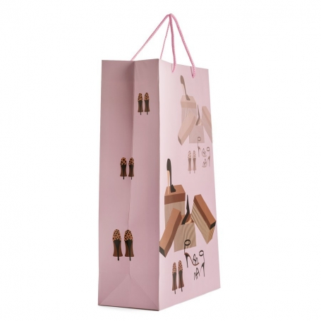 Set Regalo Compleanno Viola: Sacchetto 32 Cm, Carta Vellina E Biglietto - Perfetto Per Donne E Ragazze