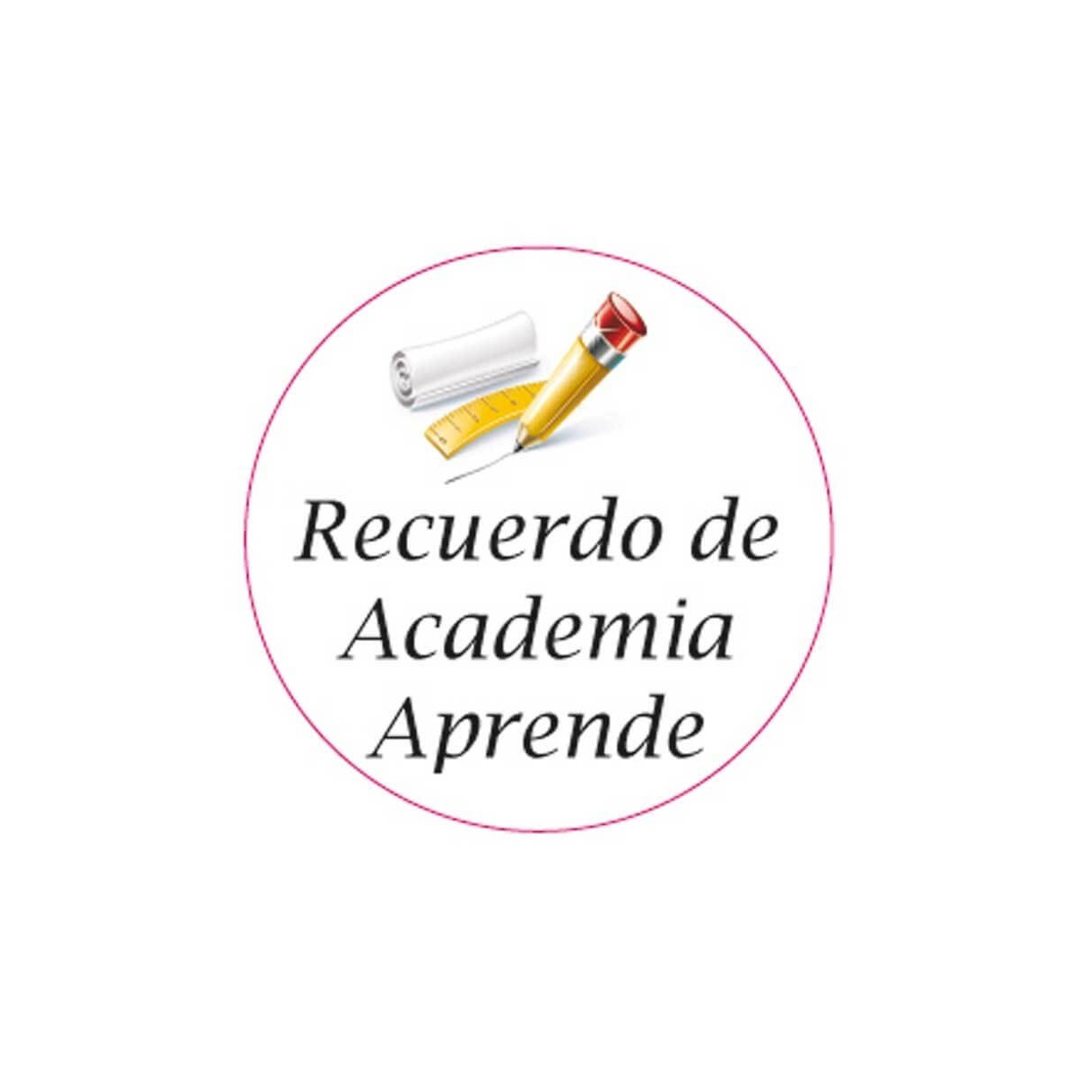 Adesivo per scuole accademie ed eventi scolastici personalizzato 3cm