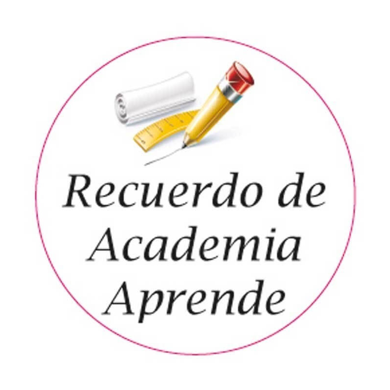 Adesivo per scuole accademie ed eventi scolastici personalizzato 3cm