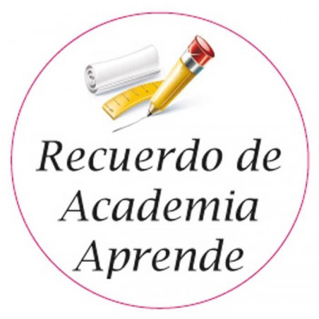 Adesivo per scuole accademie ed eventi scolastici personalizzato 3cm