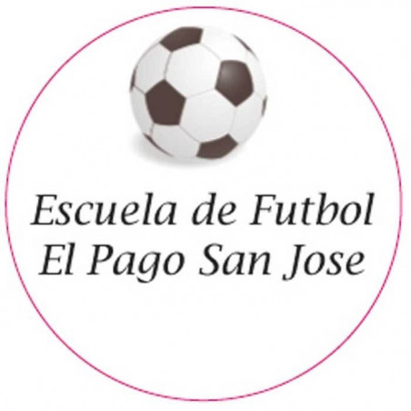 Adesivo calcio personalizzato per invitati 3 cm