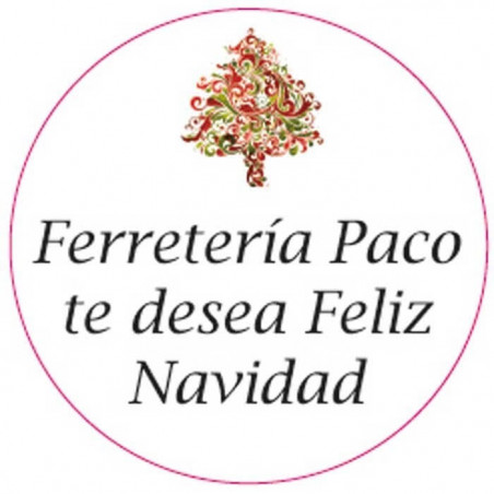 Adesivo personalizzato albero di natale 3cm