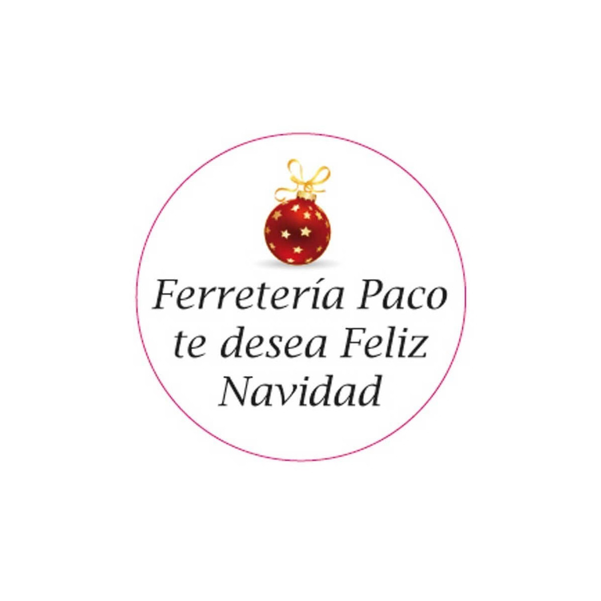 Adesivo personalizzato 3cm buon natale