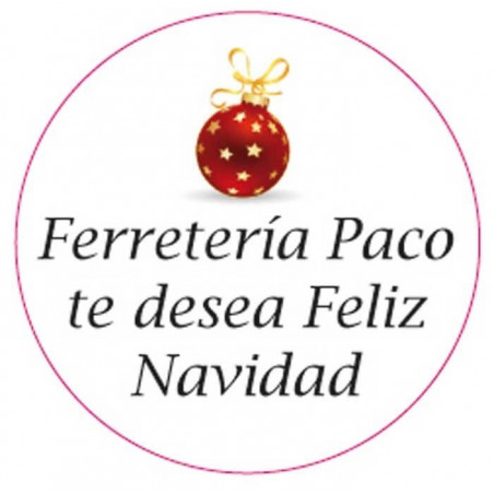 Adesivo personalizzato 3cm buon natale