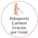 Adesivo personalizzato per parrucchieri 3cm