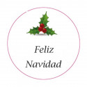 Adesivo buon natale 3cm