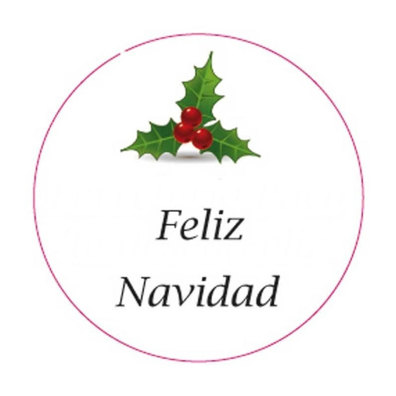 Adesivo buon natale 3cm