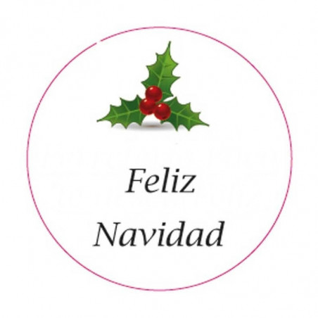 Adesivo buon natale 3cm