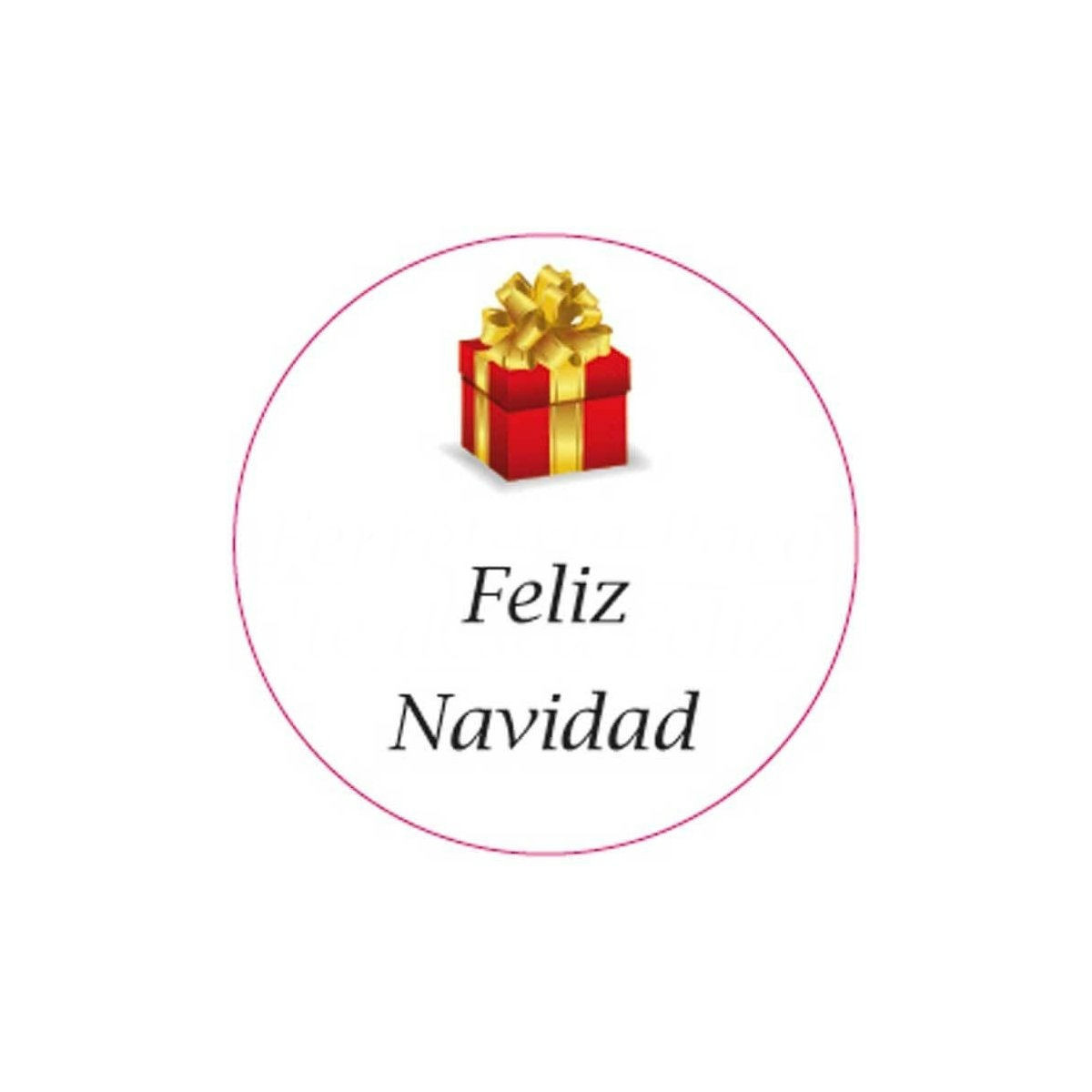 Adesivo 3cm buon natale da personalizzare