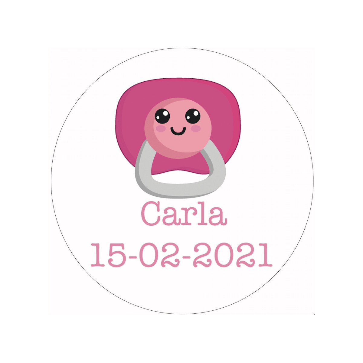 Adesivo personalizzato per battesimo 3cm