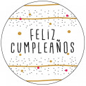 Adesivo 3cm buon compleanno
