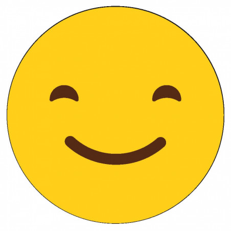 Adesivo 3cm emoji sorriso