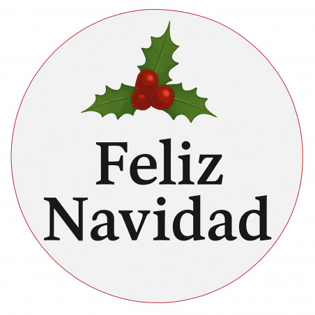 Adesivo personalizzato Natale 3cm