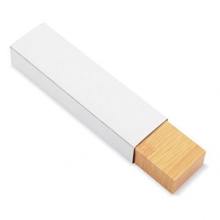 Penna in bambù in scatola personalizzata per comunione
