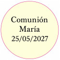 Adesivo personalizzato 3cm per aziende, comunioni, battesimi o compleanni