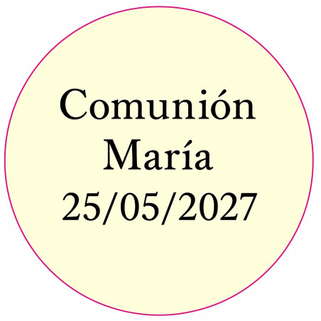 Adesivo personalizzato 3cm per aziende, comunioni, battesimi o compleanni